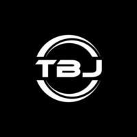 tbj logo disegno, ispirazione per un' unico identità. moderno eleganza e creativo design. filigrana il tuo successo con il Impressionante Questo logo. vettore