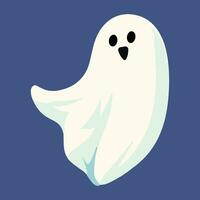 carino fantasma personaggio stile, e piatto design. vettore illustrazioni per Halloween giorno.