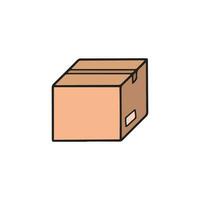vettore cartone scatola mano disegno illustrazione