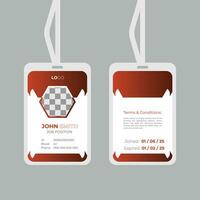 creativo unico id carta design vettore