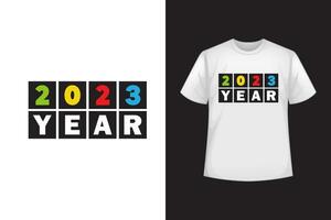 2023 anni t camicia disegno, t camicia vettore illustrazione design anni grafica, maglietta stampe