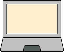 vettore illustrazione di il computer portatile icona.