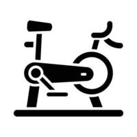stazionario bicicletta vettore glifo icona per personale e commerciale uso.