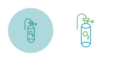 icona del vettore del serbatoio di ossigeno