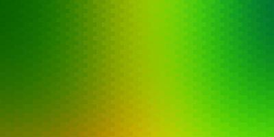 layout vettoriale verde chiaro, giallo con linee, rettangoli. illustrazione colorata con rettangoli sfumati e quadrati. modello per opuscoli aziendali, volantini