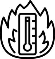 termometro medicina icona simbolo Immagine vettore. illustrazione di il temperatura freddo e caldo misurare attrezzo design immagine.eps 10 vettore