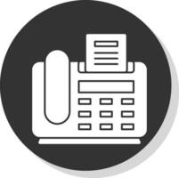 fax macchina vettore icona design
