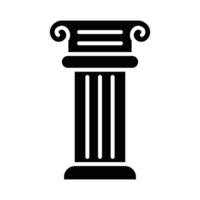 greco pilastri vettore glifo icona per personale e commerciale uso.