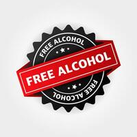 alcool gratuito icona simbolo. vettore illustrazione.
