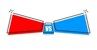 contro logo vs lettere per gli sport e combattimento concorrenza. battaglia vs incontro vettore
