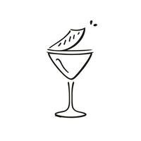 cocktail vettore illustrazione. il originale logo per il bevanda con Limone