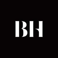 bh logo lettera logo iniziale modello di disegni vettore