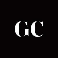 gc logo lettera logo iniziale modello di disegni vettore
