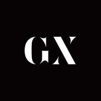 modello di design del logo iniziale della lettera logo gx vettore
