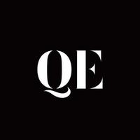 qe logo lettera logo iniziale modello di disegni vettore