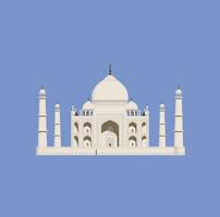 taj Mahal vettore illustrazione. famoso punto di riferimento nel India. mondo famoso punti di riferimento. turismo concetto.