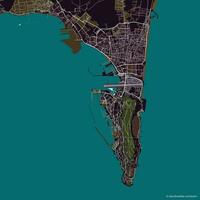 vettore città carta geografica di Gibilterra, Spagna