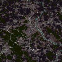 vettore città carta geografica di Stoccarda, Germania