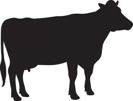 bestiame vettore silhouette illustrazione nero colore