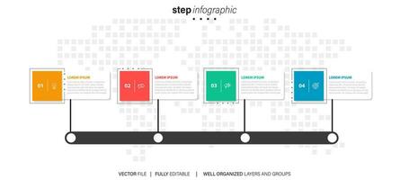 moderno Infografica vettore futuristico modello