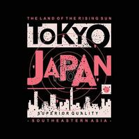 tokyo Giappone, est Asia, grafico disegno, tipografia vettore, illustrazione, per Stampa t camicia, freddo moderno stile vettore