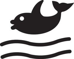 balena icona vettore illustrazione