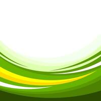 verde astratto onda modello sfondo vettore