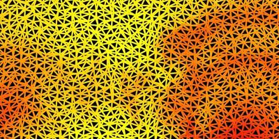 disegno poligonale geometrico di vettore arancione chiaro.