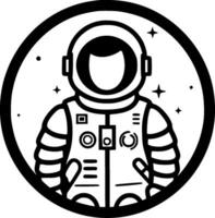 astronauta - minimalista e piatto logo - vettore illustrazione