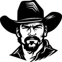 cowboy - minimalista e piatto logo - vettore illustrazione