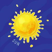 pianeta di solare sistema cartone animato, sole. vettore illustrazione
