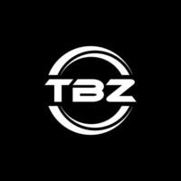 tbz logo disegno, ispirazione per un' unico identità. moderno eleganza e creativo design. filigrana il tuo successo con il Impressionante Questo logo. vettore