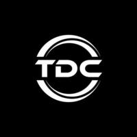 tdc logo disegno, ispirazione per un' unico identità. moderno eleganza e creativo design. filigrana il tuo successo con il Impressionante Questo logo. vettore