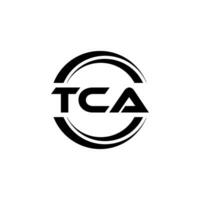 tca logo disegno, ispirazione per un' unico identità. moderno eleganza e creativo design. filigrana il tuo successo con il Impressionante Questo logo. vettore