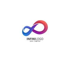 astratto colorato infinito logo design modello vettore