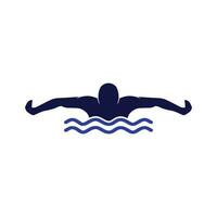 nuoto vettore logo icona