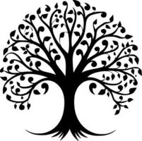 albero - minimalista e piatto logo - vettore illustrazione