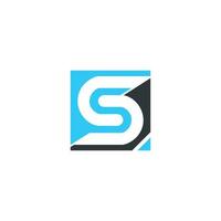 lettera S logo con moderno creativo design idea vettore