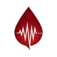 sangue donazione logo vettore