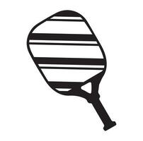 pickleball vettore e pickleball pagaie cartello simbolo icona vettore illustrazione pickleball logo vettore