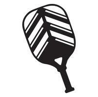 pickleball vettore e pickleball pagaie cartello simbolo icona vettore illustrazione pickleball logo vettore