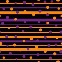 un' nero e arancia a strisce sfondo con polka puntini vettore