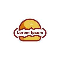 hamburger logo design moderno creativo idea, semplice logo vettore