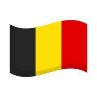svolazzanti belga bandiera icona. svolazzanti Belgio bandiera. vettore. vettore
