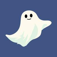 carino fantasma personaggio stile, e piatto design. vettore illustrazioni per Halloween giorno.