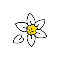 Vektor ilustrasi karakter kartun bunga astro musim panini untuk stuzzicante, icona, logo, tato dan iklan vettore
