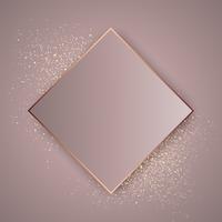 Sfondo glitter oro rosa vettore