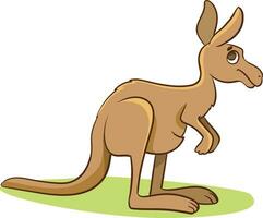 vettore illustrazione di carino canguro, cartone animato illustrazione di canguro o canguro animale animale personaggio