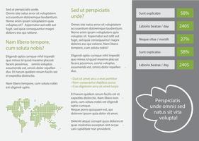 design del modello di brochure creativo vettore