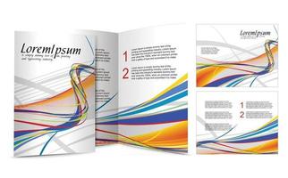 design del modello di brochure creativo vettore